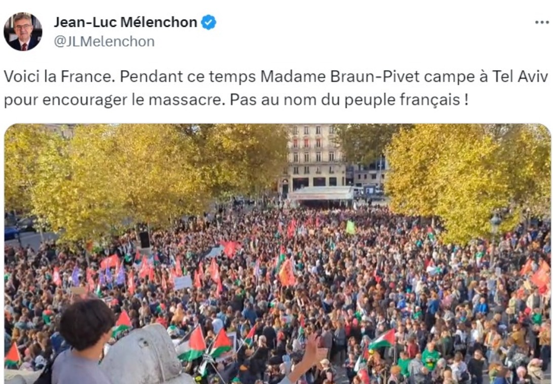 Offensive contre Jean-Luc Mélenchon : une campagne maccarthyste contre le soutien au peuple palestinien