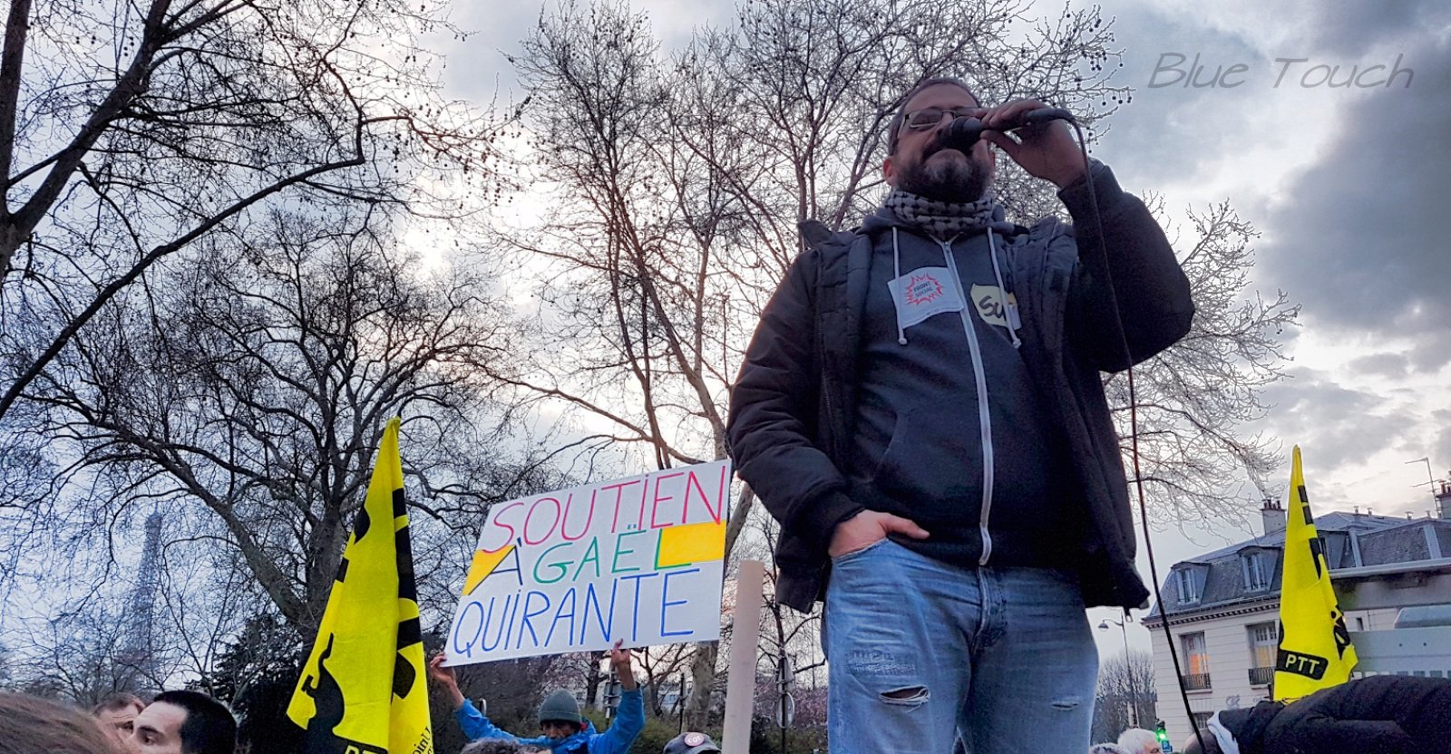 Vidéo. 500 manifestants contre le licenciement de Gaël Quirante, approuvé par Pénicaud