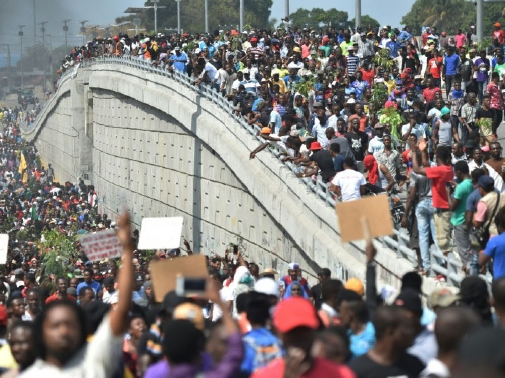 Haïti. Manifestations contre le régime corrompu, et l'ingérence des États-Unis et du FMI