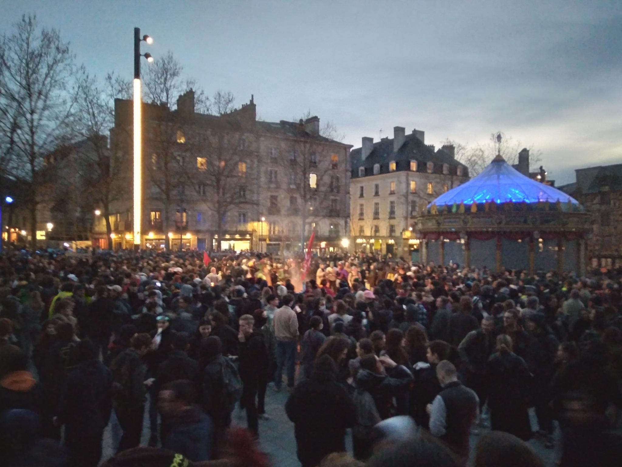 L'AG de Rennes 2 appelle à un rassemblement à 21h après une semaine de mobilisation sur la ville