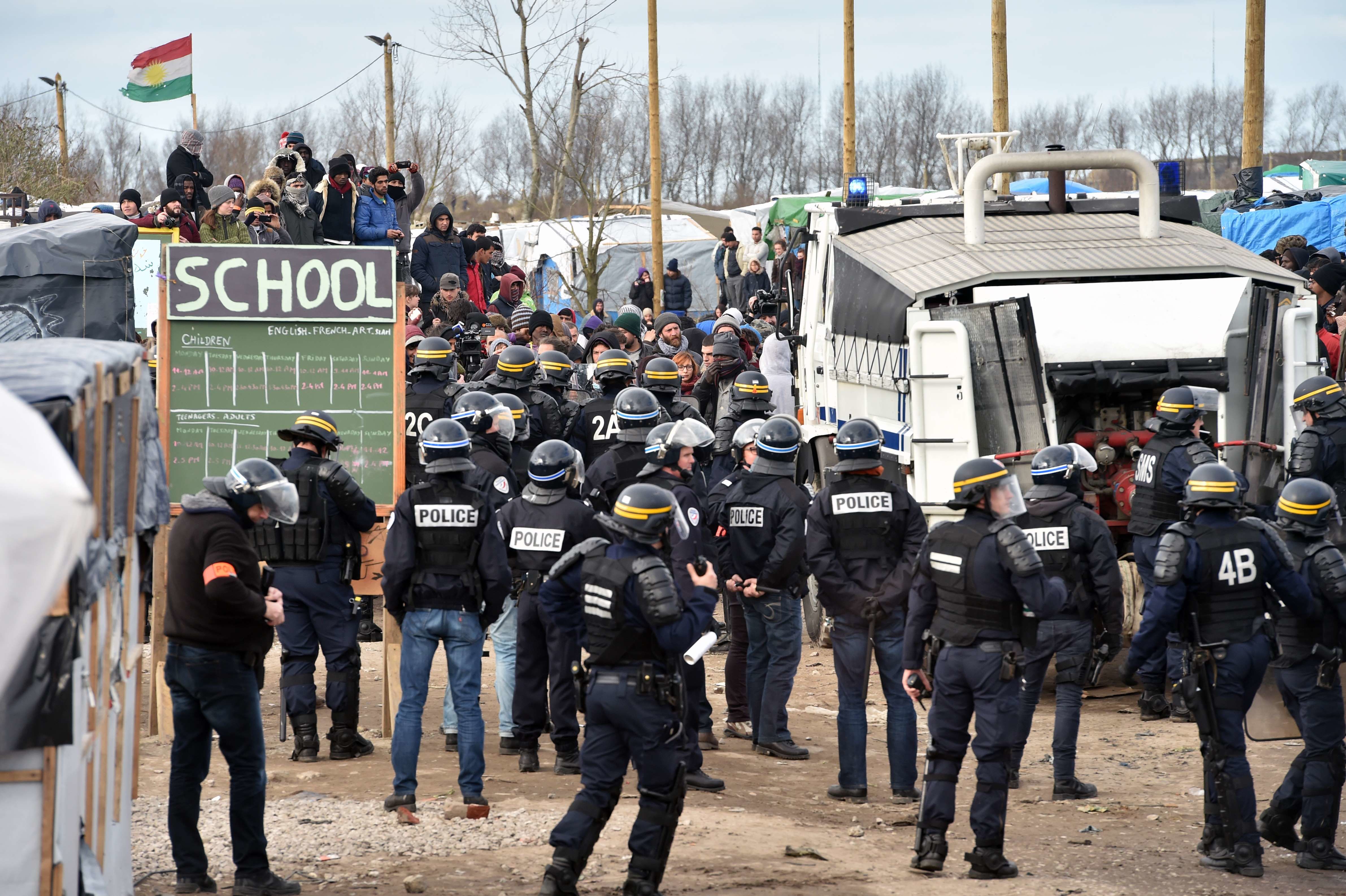 Non au démantèlement du campement de Calais