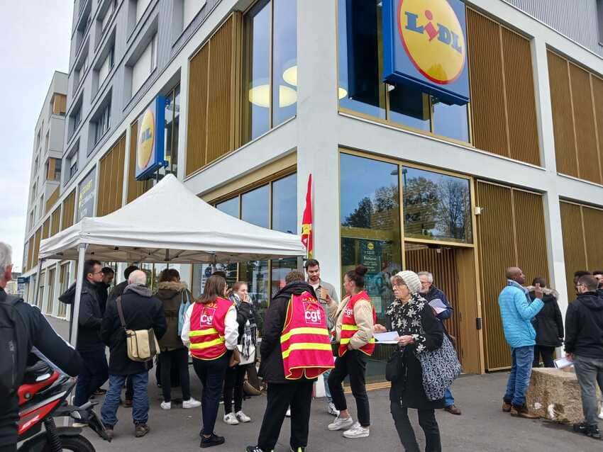 Nantes. Six magasins Lidl en grève samedi pour les salaires et la dignité : le mouvement s'élargit