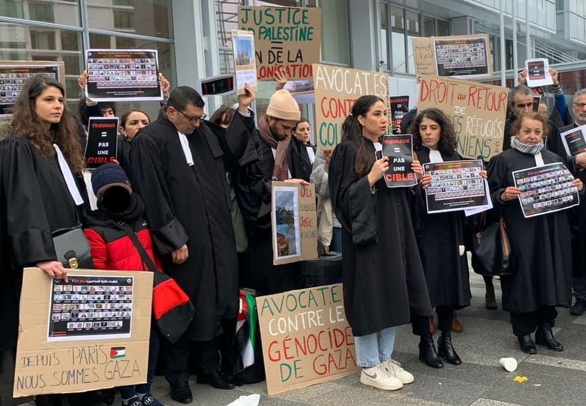 « On ne peut plus cautionner l'impunité » : une centaine d'avocats rassemblés pour la Palestine