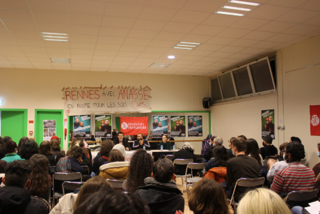 Rennes : plus de 120 personnes à la réunion publique d'Anasse Kazib