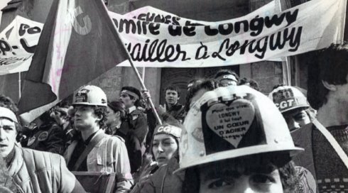 Manifestation à Longwy en 1979
