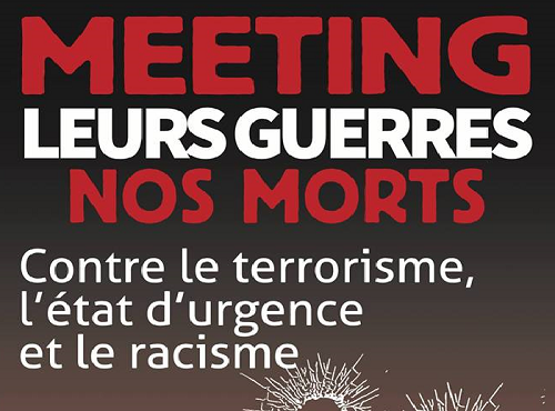 Paris-Meeting. L'extrême gauche réunie contre l'état d'urgence à l'appel du NPA
