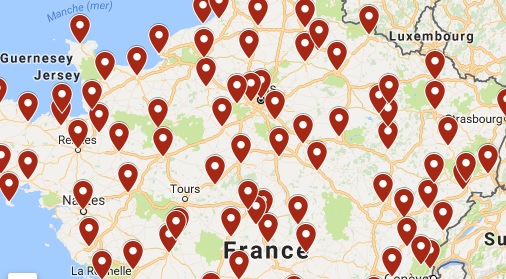 La carte pour le 10 octobre : plus de 120 rassemblements partout en France