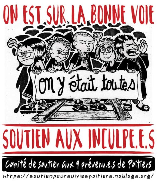 9 militants en procès à Poitiers. Par notre solidarité, défendons le droit à manifester !
