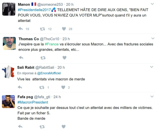 Déçus, des partisans de Marine Le Pen souhaitent des attentats