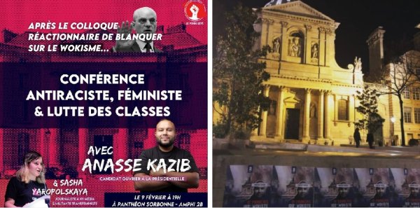 Contre les menaces de l'extrême-droite : Anasse Kazib doit pouvoir faire sa conférence à Paris 1