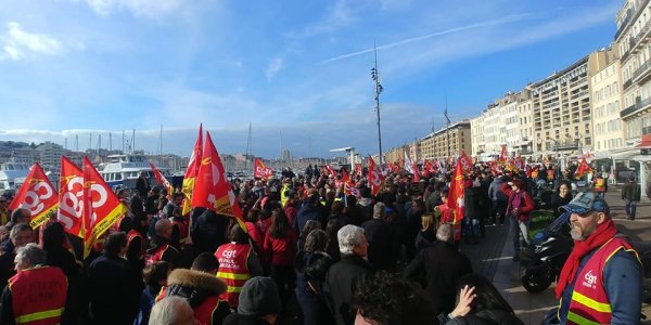 Ce 16 janvier, Marseille s'est mobilisé en masse contre la réforme des retraites