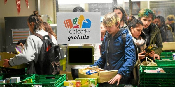Epicerie solidaire à Marseille : coup de com' de Vidal et toujours pas de moyens contre la précarité étudiante