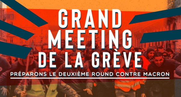 10 mars : Grand Meeting de la Grève, organisé par la coordination RATP-SNCF