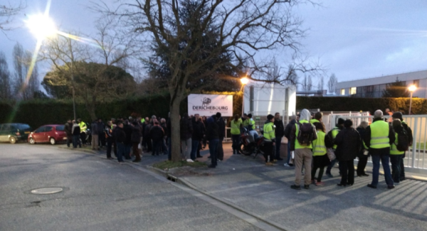 Toulouse. Les gilets jaunes aux côtés des travailleurs d'un sous-traitant d'Airbus en grève