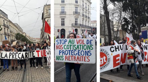 Montpellier : 25 000 personnes contre la réforme des retraites !