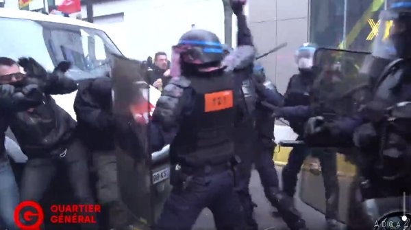 VIDEO. Manif du 5 décembre : le cortège de la CGT attaqué et matraqué par la police