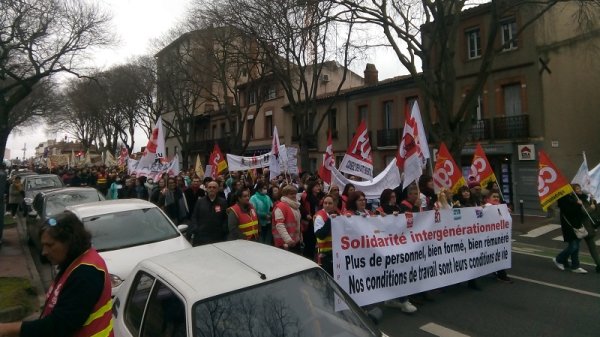 EHPAD. A Toulouse, 1500 manifestants battent le pavé