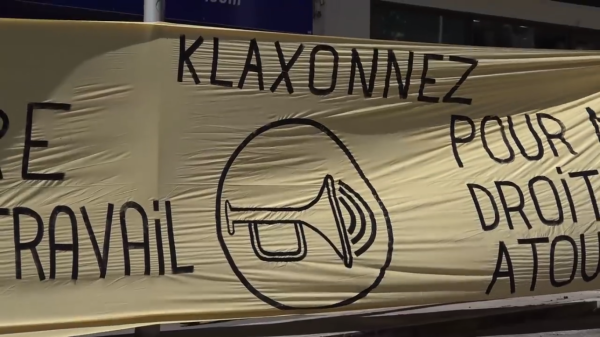 [Vidéo] Grenoble klaxonne contre la loi travail à l'appel des intermittents