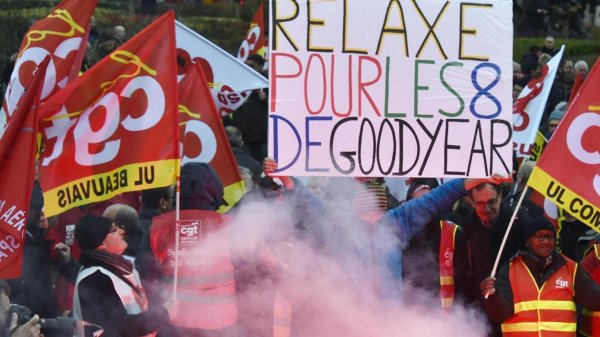 L'appel de la CGT Goodyear à une journée d'action nationale à Paris contre la répression et la loi travail 