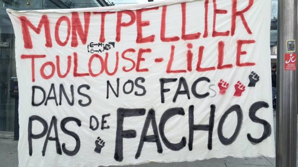 Angers : « Si vous bloquez la fac, on fera comme à Montpellier ! », l'extrême droite menace des étudiants mobilisés