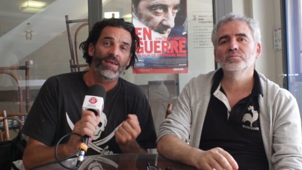 Vidéo. Stéphane Brizé et Xavier Mathieu présentent le film « En Guerre » à des cheminots en grève