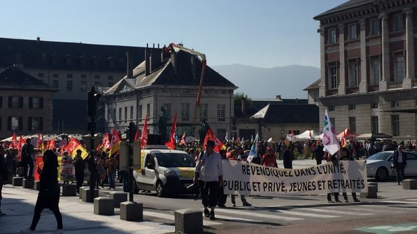 Chambéry. Plus d'un millier de manifestants dans les rues ce mardi 9 octobre