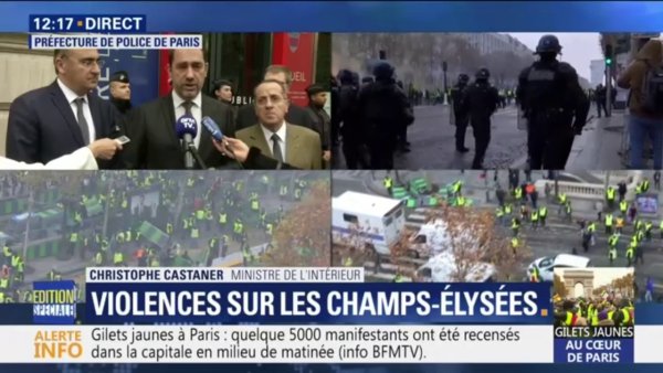 Manœuvre : Castaner cible Le Pen pour amalgamer les Gilets jaunes à l'extrême droite