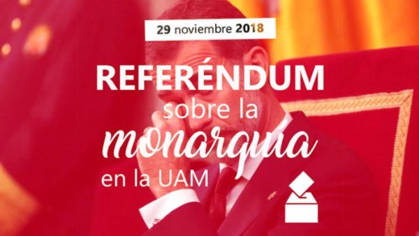 7.303 votes au referendum de Université Autonome de Madrid : 83% en faveur de l'abolition de la monarchie 