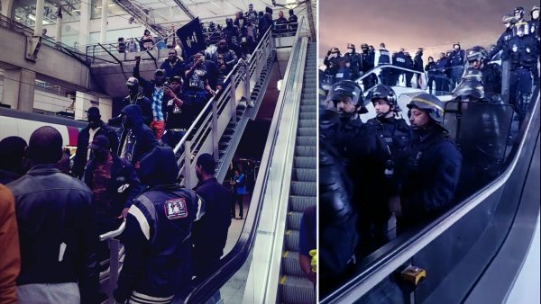 Des centaines de migrants, les "Gilets Noirs", occupent l'aéroport de Roissy contre les déportations. Solidarité !