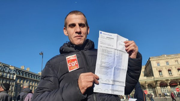 Ahmed Berrahal dévoile sa fiche de paye de gréviste RATP à 0€