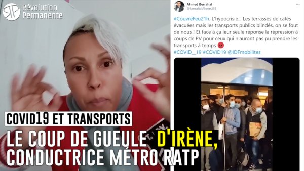 « Pas de risque de contamination dans les transports ? » Coup de gueule d'Irène, conductrice métro RATP