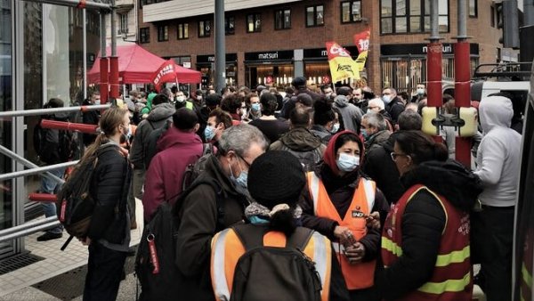 SNCF. 200 personnes mobilisées contre la répression de Joe, cheminot à Lyon