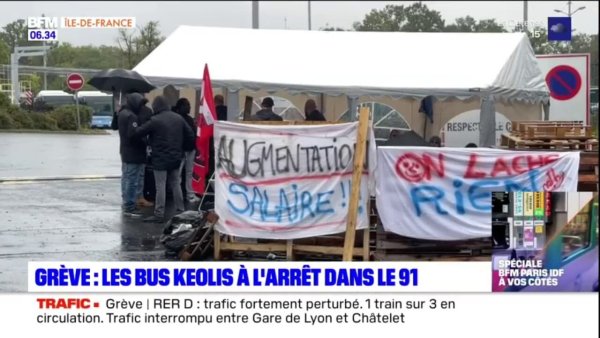 Grève des conducteurs de bus dans l'Essonne : Keolis ferme le dépôt pour briser le mouvement
