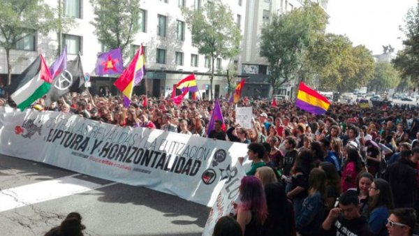 Etat espagnol. Grève étudiante massive contre l'austérité et la sélection dans l'enseignement 