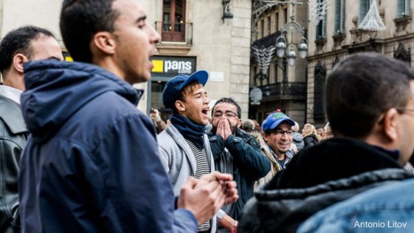  Nouveau rassemblement à Barcelone contre la violence policière du régime marocain