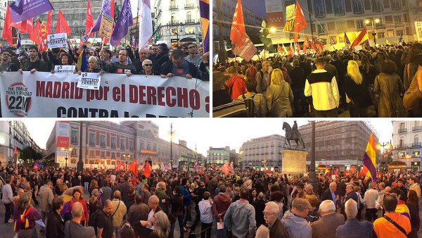 Manifestation à Madrid : « Madrid est avec le peuple catalan »