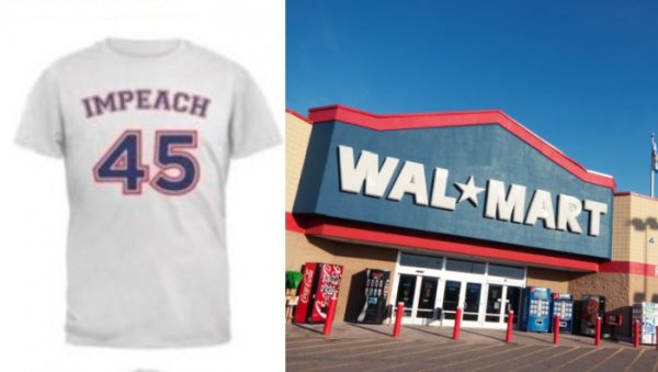 Walmart retire de la vente ses t-shirt anti Trump "Impeach 45"
