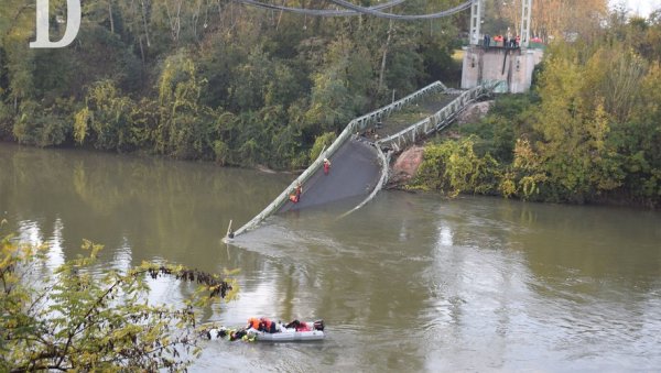 Effondrement d'un pont au Nord de Toulouse. Bilan provisoire : 1 mort et 6 blessés