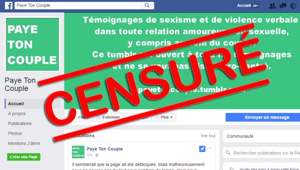  Quand Facebook censure les victimes de violence conjugale. Le combat de la page « Paye Ton Couple »