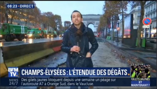 Macron accuse BFM-TV de « connivence malsaine » avec le mouvement des Gilets jaunes