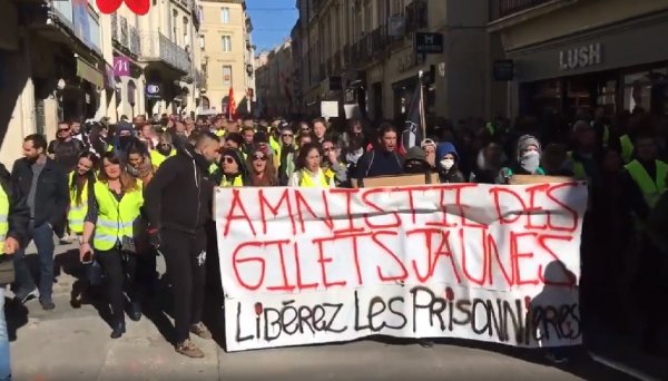 VIDEO. Montpellier : « La police fait son travail, ça crève les yeux », les Gilets jaunes exigent la libération des prisonniers