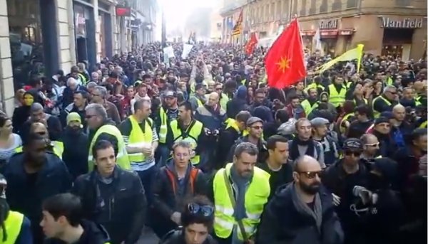 Ce samedi, plus de 10 000 Gilets Jaunes dans les rues de Toulouse