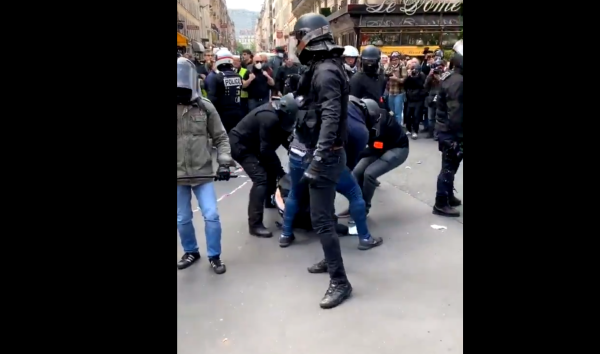 Vidéo. 1er mai, un policier de la BAC introduit sa matraque dans le pantalon d'un manifestant