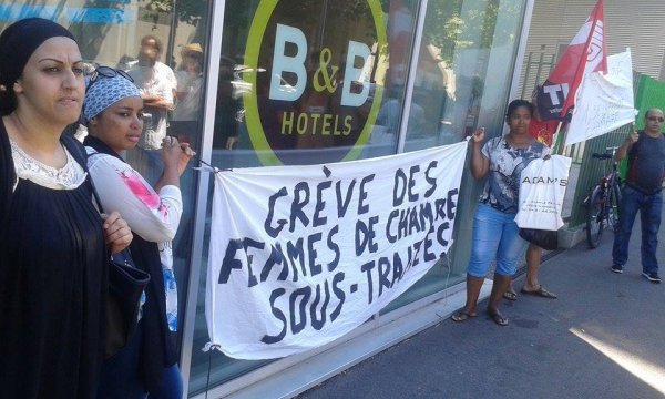 Victoire des femmes de ménage du B&B Hôtel de la Joliette à Marseille