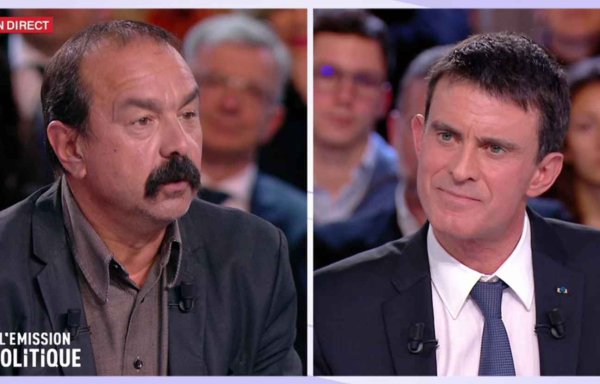 Sur France 2, Philippe Martinez fait face à Manuel Valls