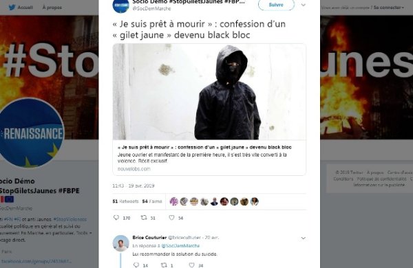 Quand un journaliste de France Culture recommande « la solution du suicide » à un Gilet Jaune