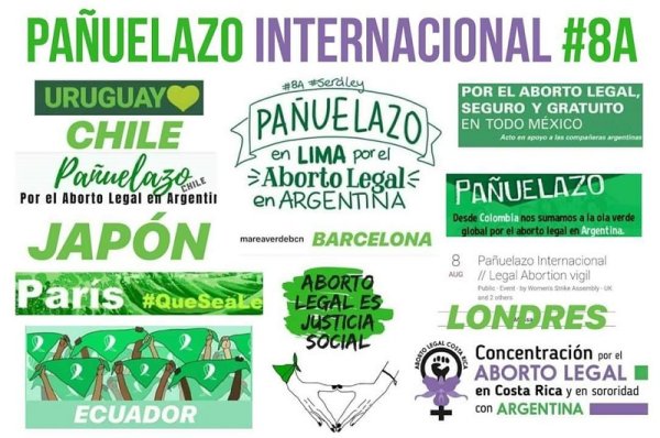 8 août : des mobilisations dans des dizaines de pays pour le droit à l'avortement en Argentine