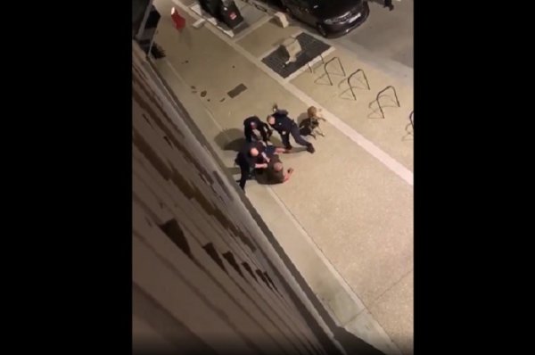 VIDEO. Toulouse. Un homme au sol frappé au crâne à coup de muselières par la police