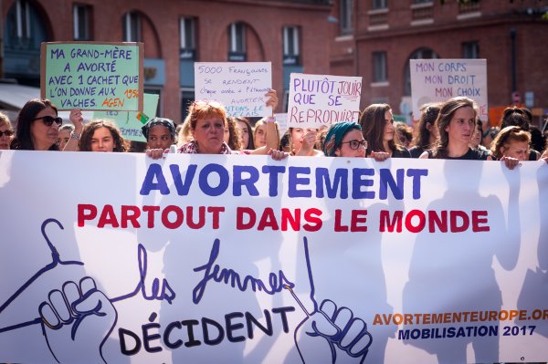 Deuxième rassemblement à Toulouse pour le droit à l'IVG