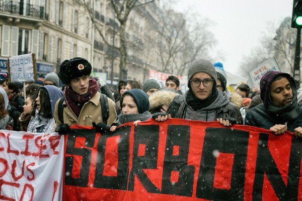 Paris gelé, mais Paris mobilisé contre Parcoursup et la réforme du lycée